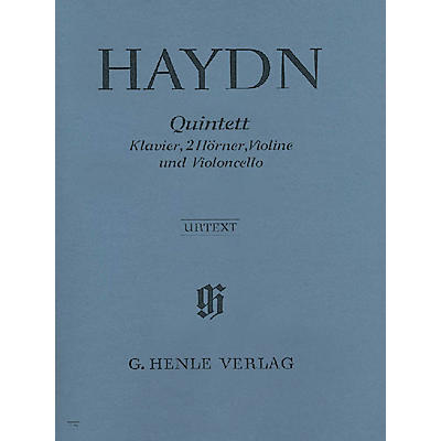 G. Henle Verlag Quintet E Flat Major Hob.XIV:1 Henle Music Folios Series Softcover by Joseph Haydn