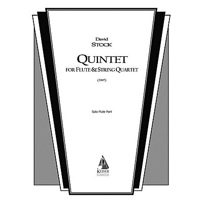 Lauren Keiser Music Publishing Quintet for Flute and String Quartet LKM Music Series Composed by David Stock