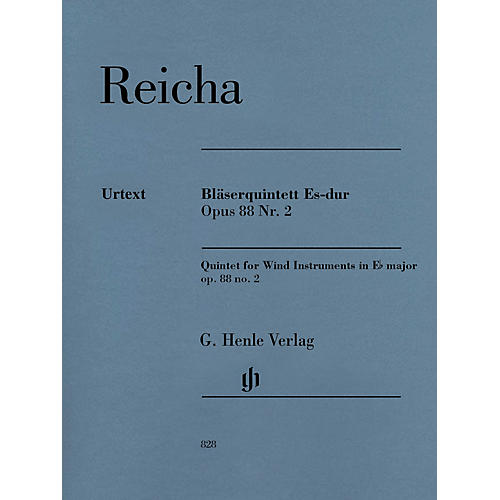 G. Henle Verlag Quintet for Wind Instruments in E-flat Major Op. 88 No. 2 Henle Music Softcover by Reicha Edited by Wiese