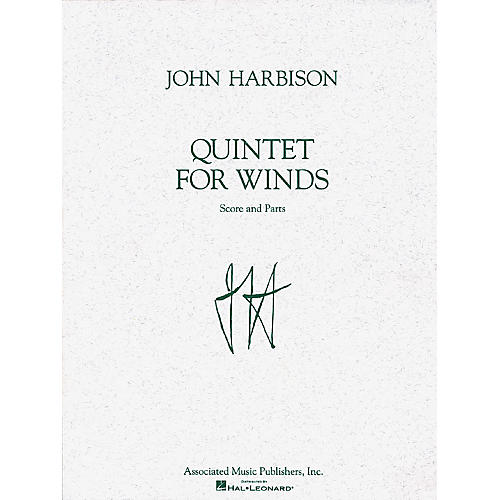 Associated Quintet for Winds (Score and Parts) Woodwind Ensemble Series Composed by John Harbison