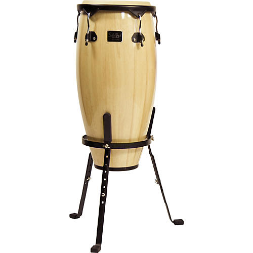 Quinto Conga Drum with Stand Black Hardware Old