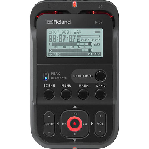 R-07 High-Resolution Audio Recorder with Bluetooth  in Black