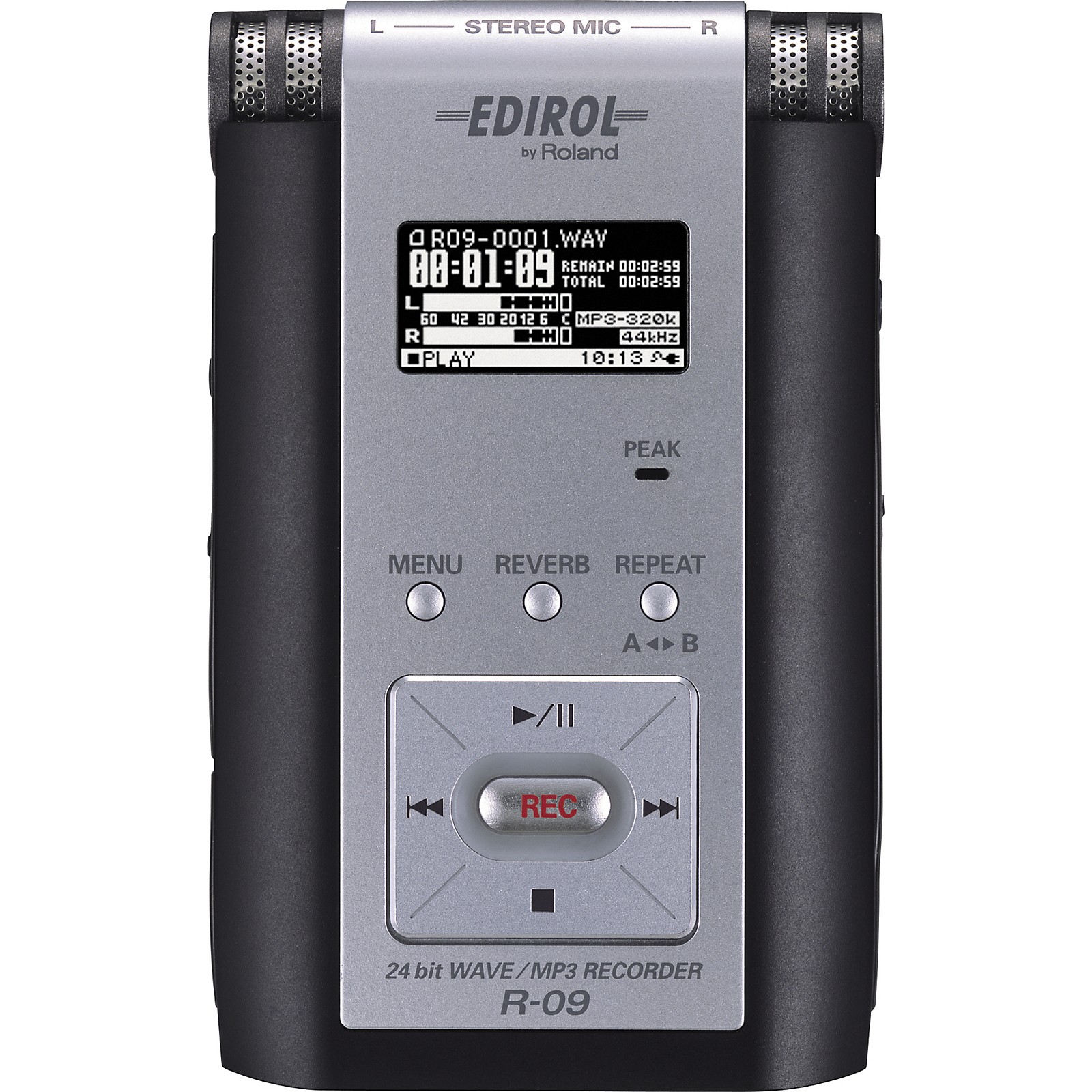 Edirol R09 24Bit Wave/MP3 Recorder Musician's Friend