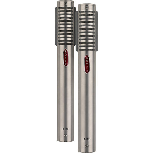 Royer R-122 LIVE Matched Ribbon Microphone Pair Nickel