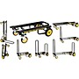 Rock N Roller R2RT Multi-Cart 8-in-1 Micro Equipment Transporter Cart Black Frame/Yellow Wheels Micro