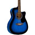 Rogue RA-090 Concert Cutaway Acoustic-Electric Guitar - SunburstBlue Burst