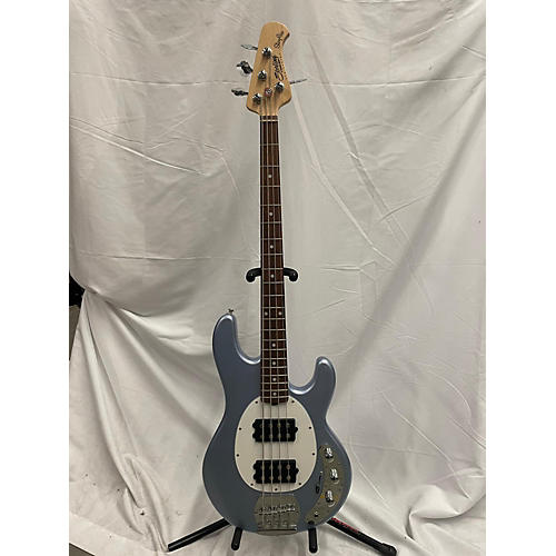 Sterling by Music Man RAY34 HH Electric Bass Guitar FIREMIST SILVER