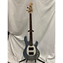 Used Sterling by Music Man RAY34 HH Electric Bass Guitar FIREMIST SILVER