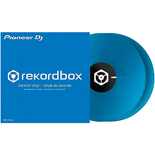 RB-VD1-CB Blue Timecode Control Vinyl (Pair) for rekordbox DJ DVS