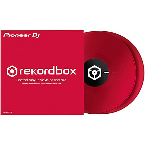 RB-VD1-CR Red Timecode Control Vinyl (Pair) for rekordbox DJ DVS