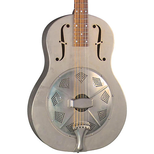 Regal RC-43 Antiqued Nickel-Plated Body Triolian Resonator Guitar Antique nickel-plated