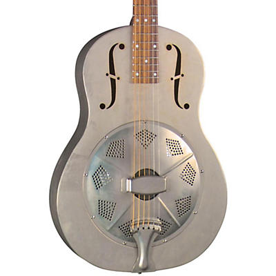 Regal RC-43 Antiqued Nickel-Plated Body Triolian Resonator Guitar