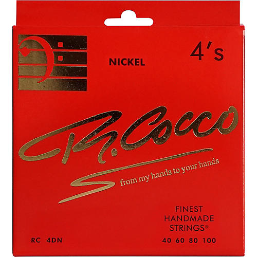Richard Cocco RC4DN Nickel 4-String Electric Bass Guitar Strings