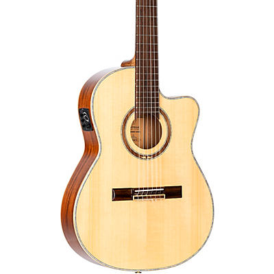 Ortega RCE138-T4 Thinline Acoustic-Electric Nylon Guitar