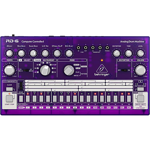 Behringer RD-6 Classic Analog Drum Machine Grape