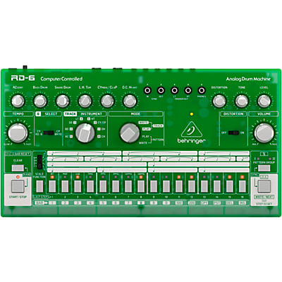 Behringer RD-6-LM Analog Drum Machine - Green Translucent