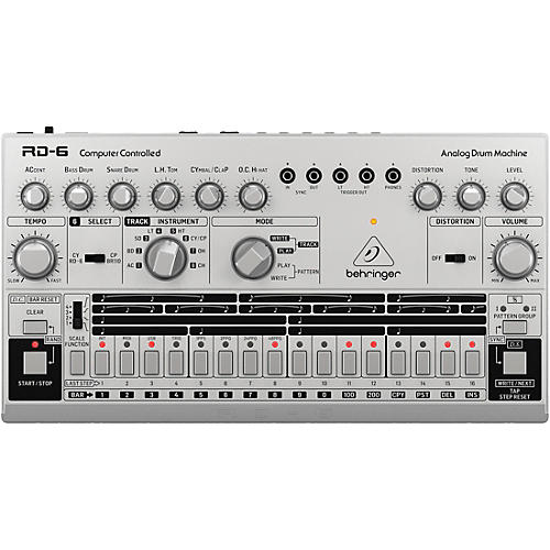 Behringer RD-6-SR Analog Drum Machine - Silver Condition 1 - Mint