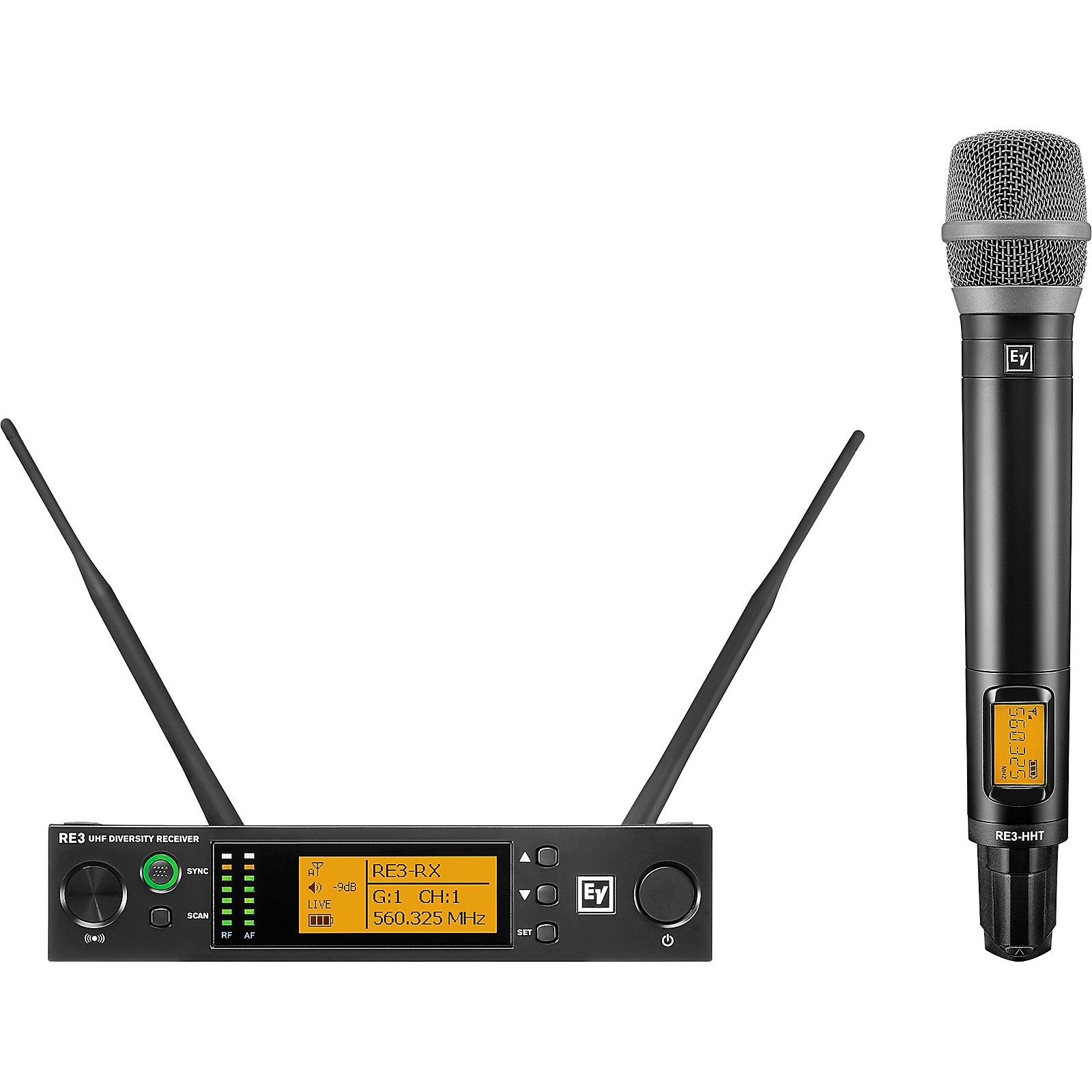 ElectroVoice RE3 Wireless Handheld Set with RE520 Condenser