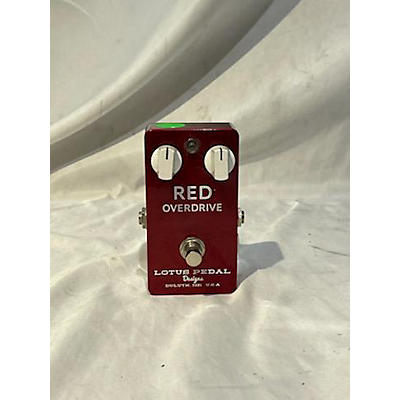 Lotus RED OVERDRIVE Effect Pedal