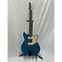 Used Yamaha REV RSS02T Solid Body Electric Guitar swift blue