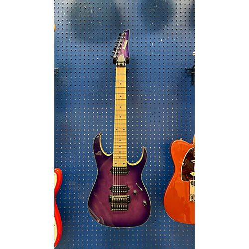 Ibanez RG752AHM Solid Body Electric Guitar Trans Purple
