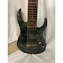 Used Ibanez RG9QM 9 String Solid Body Electric Guitar black ice