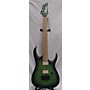 Used Ibanez RGAIX6MQM Iron Label Solid Body Electric Guitar Surreal Blue Burst