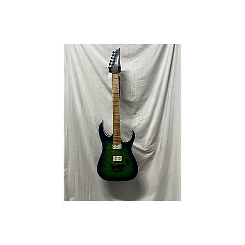 Ibanez RGAIX6MQM Solid Body Electric Guitar Blue Green Burst