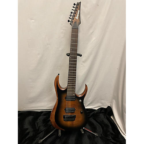 Ibanez RGD71AL Axion Label 7 String Solid Body Electric Guitar Smokehouse Burst