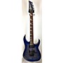 Used Ibanez RGRT621DPB Solid Body Electric Guitar Trans Blue