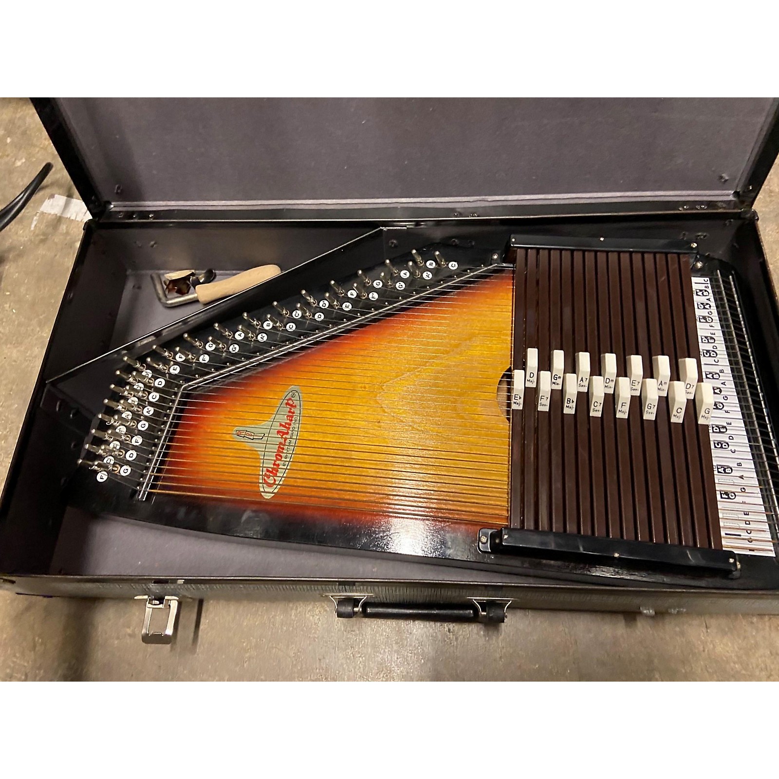 Used Oscar Schmidt RHYTHM BAND Autoharp 3 Color Sunburst Musician's