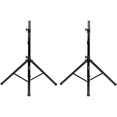 Rok-It RI-SPKRSTDSET-250-AL Aluminum Tripod Speaker Stand Set w/ Deluxe Bag