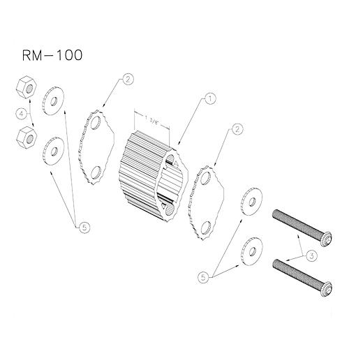 RM100 Small Marching Quad Spacer