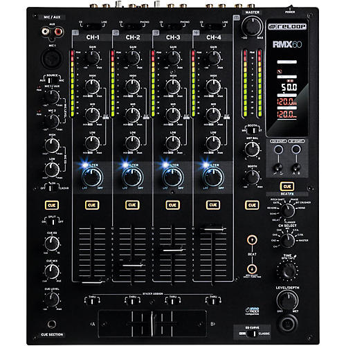 Reloop RMX-60 4-Channel Pro Professional Digital Club DJ Mixer Effects FX RMX60 