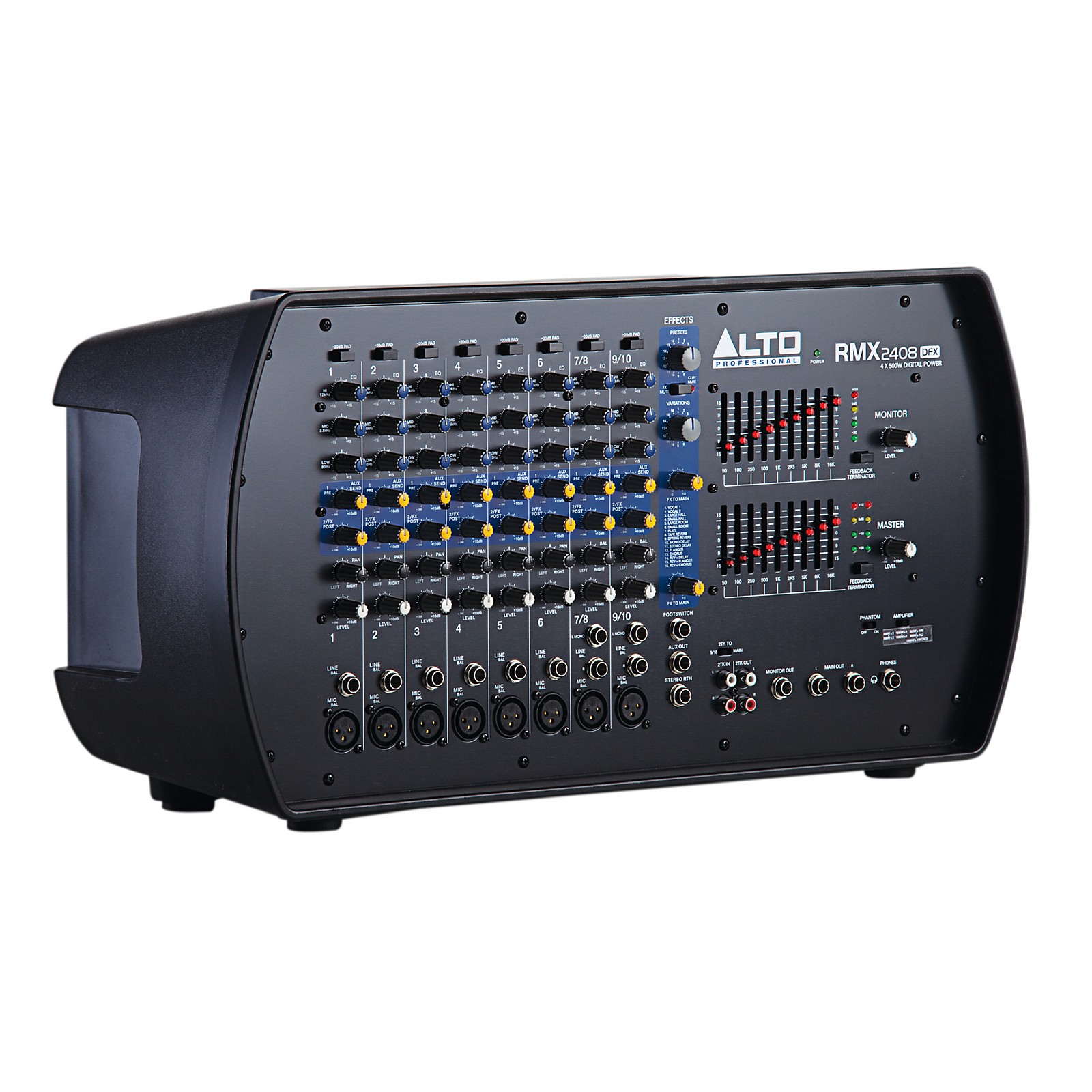 Alto RMX2408 DFX 2000W Powered Mixer with FX Musician's Friend