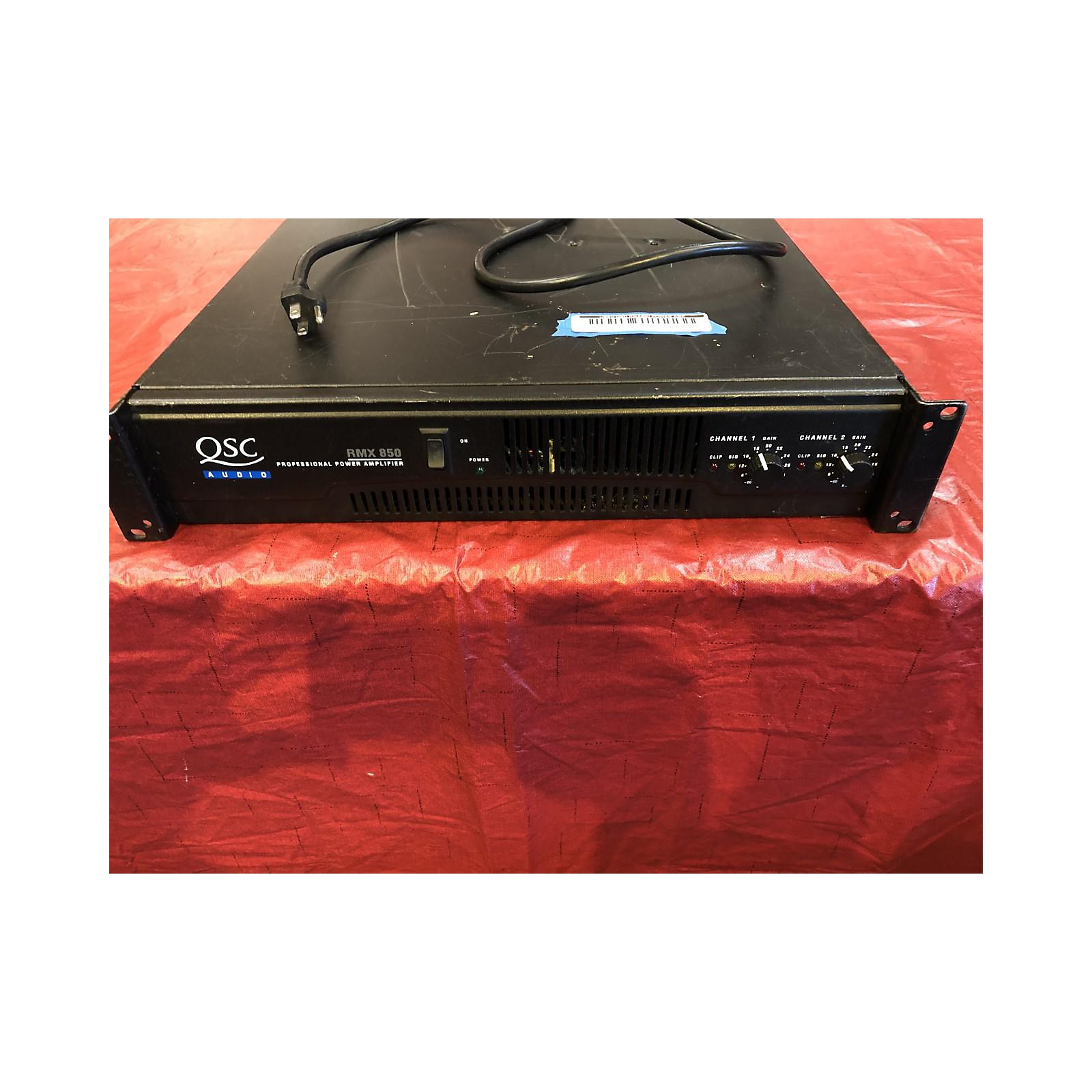 Used QSC RMX850 Power Amp Musician's Friend