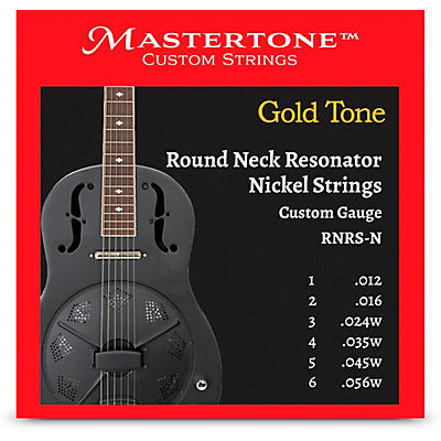 Gold Tone RNRS-N Round Neck Resonator Nickel Strings