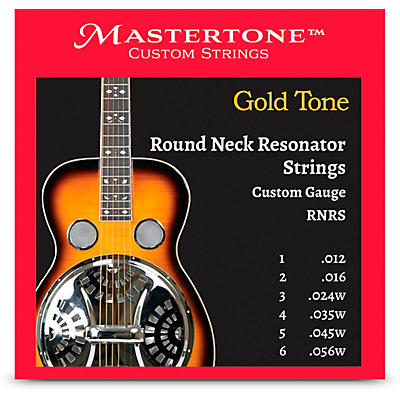 Gold Tone RNRS Round Neck Resonator Strings