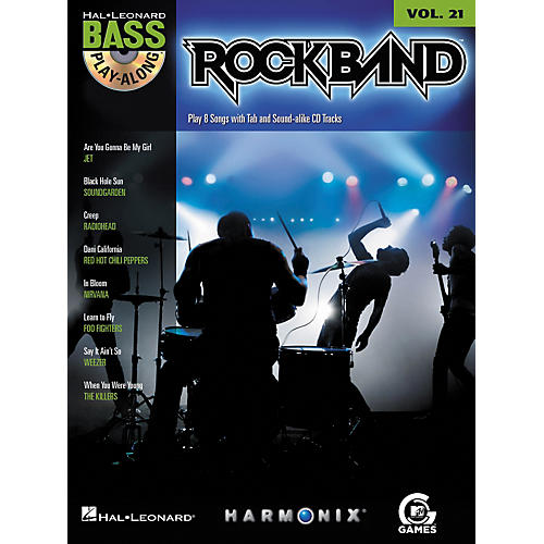 ROCK BAND - BASS PLAY-ALONG (MODERN ROCK EDITION) VOLUME 21 BOOK/CD