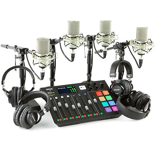 RODECaster Pro 4-Person Podcasting Bundle With MXL990 & TH200X