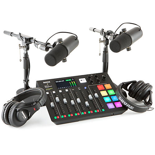 RODEcaster Pro 2-Person Podcasting Bundle With SM7B & SRH840