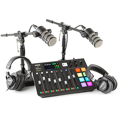 Rode Microphones RODEcaster Pro Dual PodMic Dual Podcasting Bundle