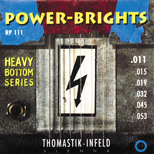 RP111 Power-Brights Heavy Bottom Medium Top Electric Guitar Strings
