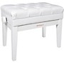 Open-Box Roland RPB-500-US Piano Bench, Vinyl Seat, Music Compartment Condition 1 - Mint White