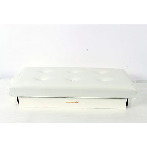 Roland RPB-D300BK Duet Piano Bench With Cushioned Seat Condition 3 - Scratch and Dent Satin White 197881117313