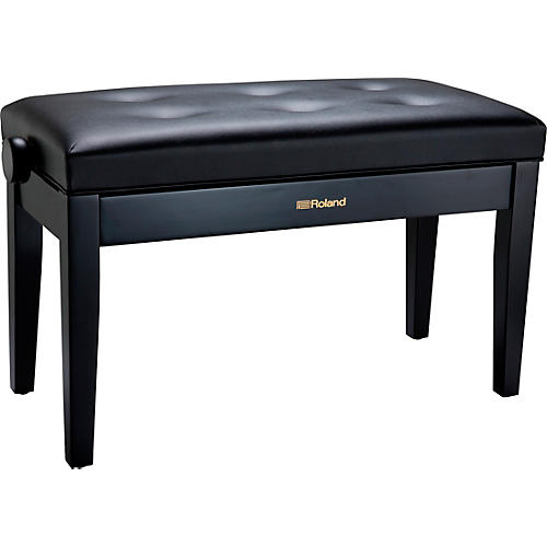 Roland RPB-D300BK Duet Piano Bench With Cushioned Seat Satin Black