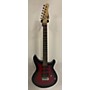 Used Rogue RR100PKRB Solid Body Electric Guitar Wine Red