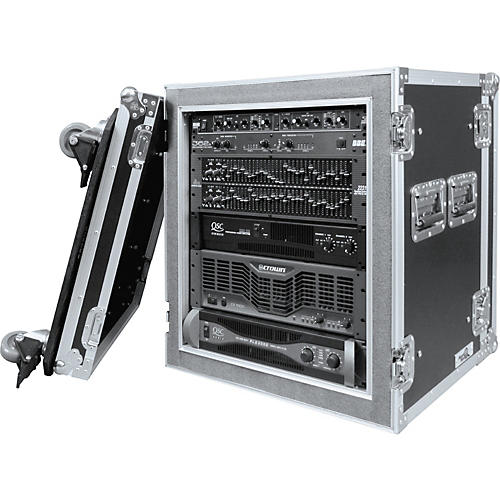 RR12UADSW 12U Deluxe Shock Mount Amplifier Rack Case