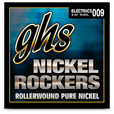 GHS R+RM Nickel Rockers Pure Nickle Rollerwound Electric Guitar Strings - Medium