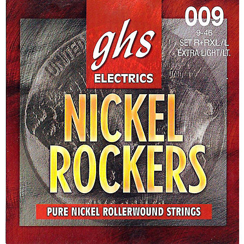 R+RXL/L Nickel Rockers Roundwound Extra Light/Light Electric Guitar Strings